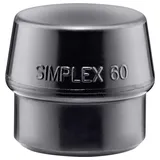 Halder Schlageinsatz für SIMPLEX Schonhammer,d.60,Gummikompos.
