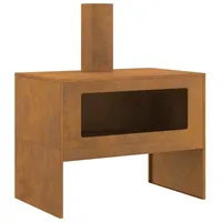 vidaXL Feuerstelle Braun 80 x 50 x 96 cm Stahl
