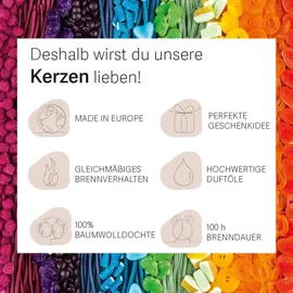 HARIBO Creamy Cherry Duftkerze 510 g rosa-weiß