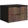 Badplaats Waschbeckenunterschrank Java 2 Schubladen 63 x 40 x 48 cm Walnuss Braun/Schwarz
