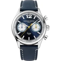 Frederique Constant Classics Vintage Rally Healey Chronograph FC-397HNS5B6 - blau,matt - 42mm