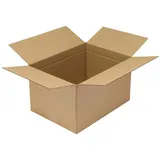 Jungheinrich PROFISHOP Wellpapp-Faltkarton 1-wellig, 520 x 380 x 300 mm, Qualität 1.30 C, braun