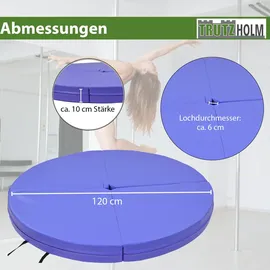 Trutzholm Tanzstangenmatte Stärke 10 cm Durchmesser 120cm Blau