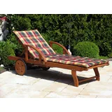 Auflage Gartenliege Karo Liegestuhl  Sonnenliege Relaxliege NEU & OVP