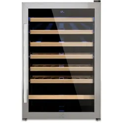 Les Petits Champs Weinkeller zur Aufbewahrung von 48 Flaschen CAVC48, 128L, 6 Holzregale, Thermodynamische Kühlung, Elegantes Design, LED, Anti-UV