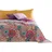 DecoKing 77160 Tagesdecke 170 x 210 cm Rosa/Violett/Weiß/Anthrazit