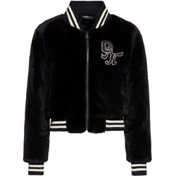 Queen Kerosin College Zip Damen Jacke, schwarz, Größe 2XL