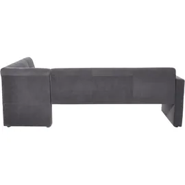 exxpo - sofa fashion Essbank EXXPO - SOFA FASHION "Barista, bequem und elegant, hohe Bodenfreiheit", grau (anthrazit), B:245cm H:83cm T:159cm, Luxus-Microfaser (100% Polyester), Sitzbänke, Essbank, Eckbank Barista bequem und elegant, hochwertige Detailverarbeitung