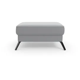 sit&more Hocker SIT & MORE "Olsen", grau (hellgrau), B:89cm H:48cm T:59cm, 100% Polyester, Hocker, Hocker