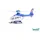 ACE 882103 - Polizei Helikopter Mini EC-135 mehrfarbig
