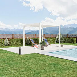 pergoline Pavillon 3 x 3 m Weiß