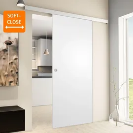Inova Holzschiebetür rechts 102,5 x 220 cm weiß