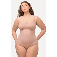 Ulla Popken Damen Shaping Bodyforming-Body, Champagner, 130C - 130C