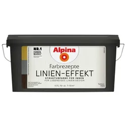 ALPINA Effektfarbe »Farbrezepte«, mit Linien-Effekt, weiß, 4,5 l - weiss