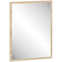 Feldmann-Wohnen Wandspiegel, Braun, Holzwerkstoff, Rechteckig, 50x82x2 cm, Spiegel, Wandspiegel