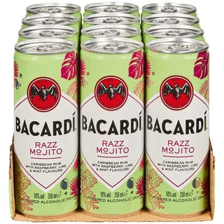 Bacardi Razz Mojito 10,0 % vol 0,25 Liter, 12er Pack