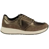 GEOX Damen D BULMYA B Sneaker, DK TAUPE, 37 EU