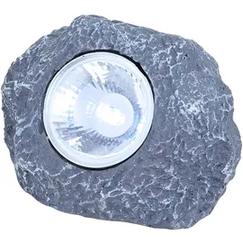 GLOBO 10er Set LED Solar Außenleuchte Stein grau Garten Dekoleuchte Gartenlampe Außendekoration