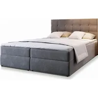 masseno Boxspringbett GLOS 140 x 200 cm Grau