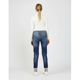 Gang Relax-fit-Jeans "94AMELIE", Damen, Gr. 28, N-Gr, precious wash, Denim/Jeans, Obermaterial: 79% Baumwolle, 20% Polyester, 1% Elasthan, regular fit, Jeans, aus Sweat Denim