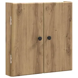 vidaXL Dartboard Schrank BREDA Artisan-Eiche 52,5 x 10,5 x 53,5 cm