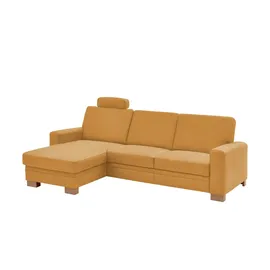 meinSofa Eckcouch Mikrofaser 2-Sitzer Gelb