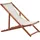 Beliani Anzio Liegestuhl 101 x 54 x 70 cm Braun