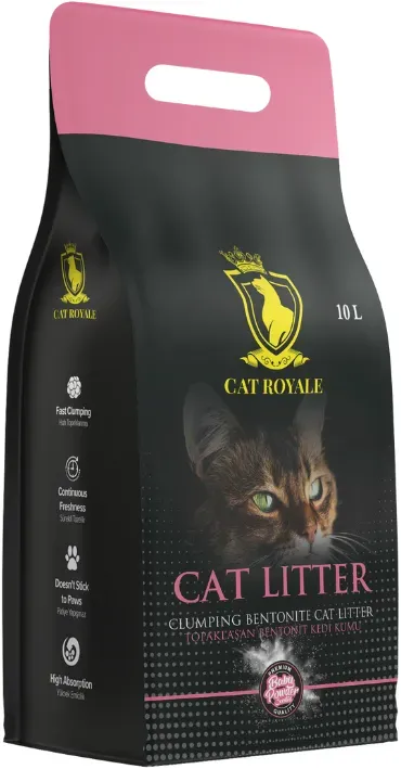 Cat Royale Baby Powder Bentonitstreu 10l