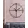 Beliani Wanduhr ASCONA 64 cm 64 Metall Gold