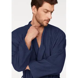 MY HOME Bademantel Travel blau L