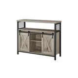 VASAGLE Sideboard, LSC092B02 grau 100,0 x 33,0 x 80,0 cm