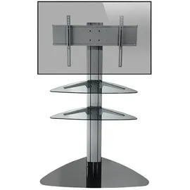 Peerless-AV Peerless SS550P-S Monitorständer 32-50 Zoll mit 2 Glas-Ablagen, silber