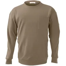 Vevor flammhemmende Langarmshirt, leichte, 7 oz atmungsaktive Baumwolle, feuerhemmende Arbeitskleidung für Herren mit Vorschrumpfbehandlung und Tasche, für Schweißer, Elektriker, Hellbraun 2XL