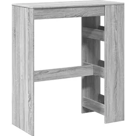 vidaXL Bartisch mit Regal 90 x 40 x 103,5 cm Grau Sonoma