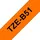 Brother TZe-B51 24mm schwarz auf orange
