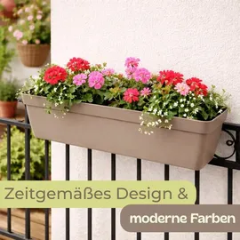 GarPet Blumenkasten 60 x 20 x 20 cm Taupe