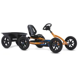 BERG Gokart Buddy B-Orange 2.0 BFR inkl. Anhänger & Kupplung