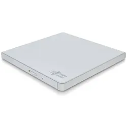 Hitachi-LG Externer DVD Brenner: Slim Design, USB 2.0, Plug & Play, weiß