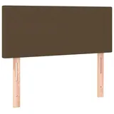 vidaXL Kopfteil Dunkelbraun 100x5x78/88 cm Stoff
