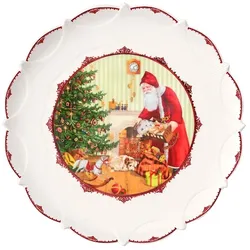 Villeroy & Boch Gebäckteller gr., Santa bringt Geschenke Toy's Fantasy Länge 42,8 x Breite Höhe 2,5 cm 