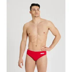 Badehose Slip Herren Team Wasserball Einfarbig - Red-white - 10