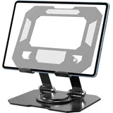 Byeaon Tablet Stand, Adjustable Tablet Stand, Desktop Tablet Stand, 360 Degree Rotating Base, Lifting Folding Monitor Stand, Computer Stand for Tablets, Monitor, E-Reader up to 12.9 Inches