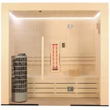 AWT Infrarotkabine Infrarotsauna E1203A-IR , Pappelholz, 202x133, 9kW Cilindro