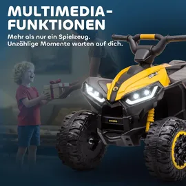 Homcom Elektro Quad für Kinder 12V gelb (1-tlg)