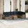 vidaXL Gartensofa-Set 9-tlg. grau