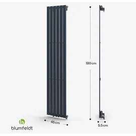 Blumfeldt Flachheizkörper 1800 x 450 mm 1420 W Schwarz