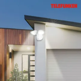 Telefunken Außenleuchte Kunststoff 16,0 cm inkl. Bewegungsmelder weiß