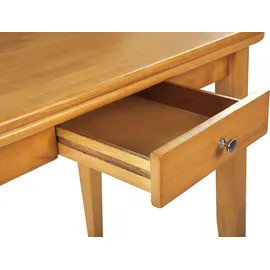 Beliani Ausziehtisch 90/120 x 76 x 60 cm braun