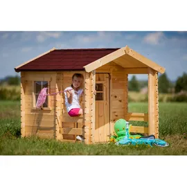 TIMBELA Spielhaus M501A Beige Holz