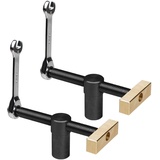 2 Stück Tisch-Werkbank, Werkbank Klemme für 20-mm-Loch, DIY-Positionierung, Holzbearbeitung, verstellbare Desktop-Clips, Befestigung, Schraubstock